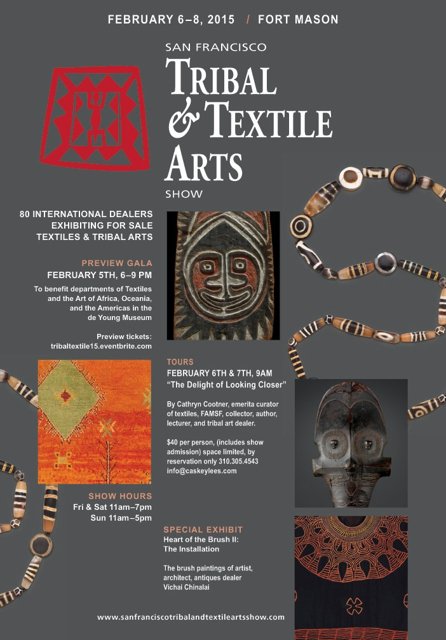 San Francisco Tribal and Textile Art Show 2015: 5-8 February 2015